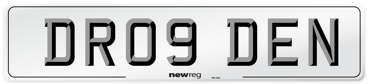 DR09 DEN Number Plate from New Reg